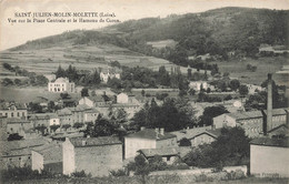 St Julien Molin Molette * Vue Sur La Place Centrale Et Le Hameau Village De Coron * Usine Cheminée - Other & Unclassified