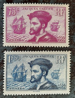 France - 1934 - " Jacques Cartier " -  Paire N° 296/297 ** - LUXE - - 1932-39 Frieden