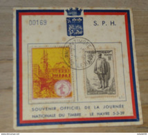 Souvenir Officiel De La Journée Nationale Du Timbre, LE HAVRE 1939 ............ Q-..... CL-5-1 - 1921-1960: Moderne