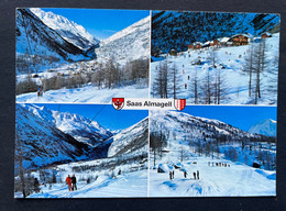 Saas-Almagell 4 Ansichten/ Skigebiet - Saas-Almagell