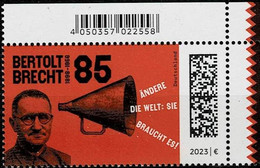 Bund 2023,Michel# 3749 ** 125. Geburtstag Von Bertolt Brecht - Unused Stamps