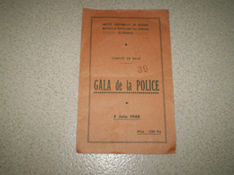 Salé Maroc: Gala De La Police, Comité De Salé, 1948, Sté Fraternelle De Secours Mutuels Et Orphelinat ... - Programme