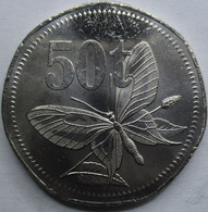 PAPUA New Guinea 2021 Butterfly 50 Toea UNC - Papua New Guinea