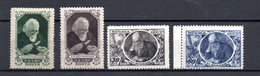 Russia 1947 Set Karpinsky/Schukowski Stamps (Michel 1081/84) Nice MNH - Neufs