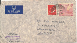 Pakistan Air Mail Cover Sent To Denmark 13-6-1959 - Pakistán