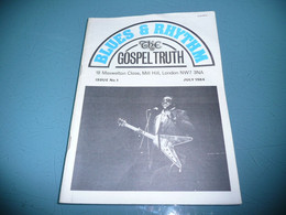 FANZINE REVUE BLUES & RHYTHM THE GOSPEL TRUTH N° 1 JULY 1984 - Cultura