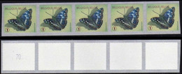 R118**num/genum (vert Pointu/groen) - Papillon/Vlinder/Schmetterling/Butterfly "Petit Mars Changeant" - Marijke Meersman - Coil Stamps