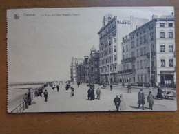Oostende-Ostende: La Digue Et L'Hotel Majestic Palace -> Beschreven 1923 - Oostende