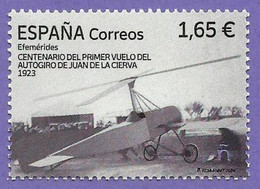 España. Spain. 2023. Centenario Primer Vuelo Del Autogiro De Juan De La Cierva - 2021-... Ungebraucht