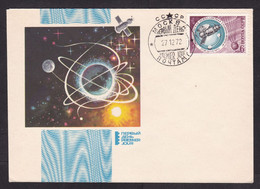 Soviet Union USSR: FDC First Day Cover, 1972, 1 Stamp, Space, Spacecraft, Parachute (traces Of Use) - Lettres & Documents