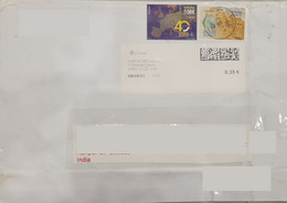 ESPANA 2021 2 Stamps Franked On Registered Air Mail Traveled Cover To INDIA As Per Scan - Briefe U. Dokumente