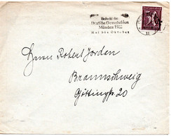 56875 - Deutsches Reich - 1922 - 50Pfg Ziffer EF A Bf BERLIN - ... GEWERBESCHAU MUENCHEN 1922 ... -> Braunschweig - Covers & Documents