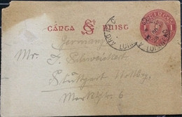 IRELAND 1928, STATIONERY CARD USED, MUSIC INSTRUMENT, ARO MACROSE LUIMNEACH CITY CANCEL - Brieven En Documenten