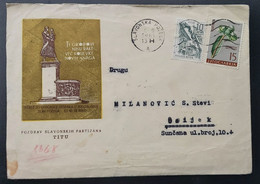 Yugoslavia 1961, Cover - Postmark 20 Years Of Uprising In Slavonija, Slavonska Požega, 10.9.1961  FDC 3/9 - Briefe U. Dokumente