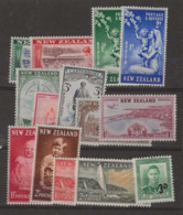 1948 MNH New Zealand Mi 305-08, 312-21 Postfris** - Unused Stamps