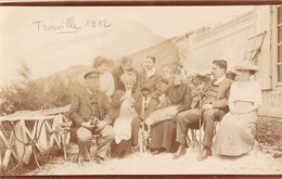 CPA 14 TROUVILLE CARTE PHOTO SITUEE A TROUVILLE 1912 - Trouville