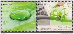 2016 CROACIA/ CROATIA/ KROATIEN/ HRVATSKA Mi. 1228-9 Mint  Europa  Umweltbewusst Leben. - 2016