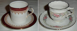 2 Sammeltassen, Sammeltassen-Set, Sammlertassen, Porzellan-Tassen - Cups