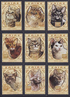 Zaïre - 1659/1667 - Chats - Cats - 1997 - MNH - Unused Stamps