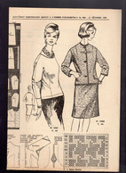 Patron De Couture Tailleur Très Habillé T44 1961 French Vintage Sewing Pattern - Patronen