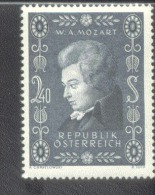 Österreich 1024 Wolfgang Amadeus Mozart  Postfrisch ** - 1945-60 Neufs