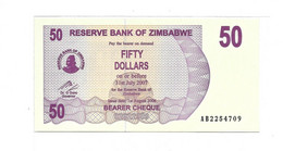 Zimbabwe FIFTY  Dollars - 2007 - Zimbabwe