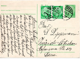 56884 - Deutsches Reich - 1938 - 5Pfg Hindenburg GAKte M ZusFrankatur WIEN -> Schweiz - Lettres & Documents