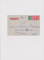 LETTRE PAR AVION DEPART BUZANCAIS ( INDRE) Pour LE COMMANDANT  GOUVERNEUR GENERAL à DAKAR  A O F  1942 - Aéreo