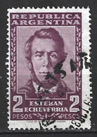 ARGENTINE. N°578 Oblitéré De 1957. Poète Esteban Echeverria. - Ecrivains