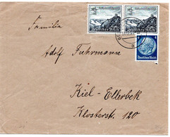 56897 - Deutsches Reich - 1939 - 2@4Pfg WHW '39 MiF A Bf BERLIN -> Kiel - Cartas & Documentos