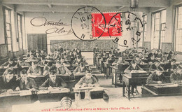 Lille * 1908 * Institut Catholique D'arts Et Métiers * Salle D'étude - Lille