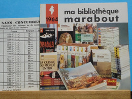 Ma Bibliothèque Marabout  Catalogue + Feuillet Prix 1964  Bob Morane  H.Vernes TTBE Neuf - Marabout Junior