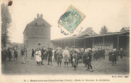 Beauvois En Cambrésis * 1905 * école De Garçons , La Récréation * écoliers Enfants élèves - Autres & Non Classés