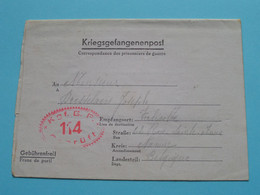 KRIEGSGEFANGENENPOST ( Correspondance De GUERRE ) Kgf B.P. 114 Geprüft / Kamp STALAG ( Voir See > SCANS ) ! - Documenti