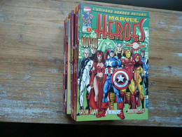 LOT MARVEL HEROES N 1 A  37 SERIE COMPLETE MANQUE N 7 JANVIER 2001 A JANVIER 2004 MARVEL PANINI COMICS TRES BON ETAT - Marvel France