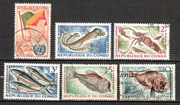 Rép Du CONGO --- N°140/144/144A/145/146/147---OBL  VOIR  SCAN - Usati