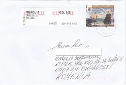 POST SERVICES, STAMP ON COVER, 2021, PORTUGAL - Brieven En Documenten