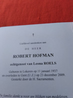 Doodsprentje Robert Hofman / Lokeren 11/1/1937 Gent 23/12/2009 ( Leona Roels ) - Godsdienst & Esoterisme
