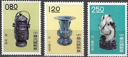 CHINA TAIWAN 1961 Mi.396/98 STAMPS MNH**" Ancient Chinese Art Treasures" - Neufs