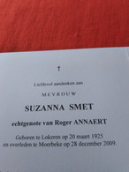 Doodsprentje Suzanna Smet / Lokeren 20/3/1925 Moerbeke 28/12/2009 ( Roger Annaert ) - Godsdienst & Esoterisme