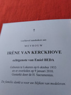 Doodsprentje Irène Van Kerckhove / Lokeren 6/10/1933 - 9/1/2010 ( Emiel Beda ) - Godsdienst & Esoterisme