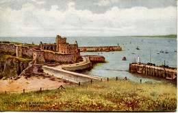 IOM - SALMON ART 4088 - PEEL CASTLE And HARBOUR, I OF MAN - BY W CARRUTHERS - Ile De Man