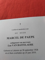 Doodsprentje Marcel De Paepe / Lokeren 28/9/1928 - 24/6/2010 ( Lea Van Bastelaere ) - Godsdienst & Esoterisme