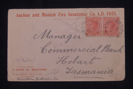 AUSTRALIE / VICTORIA - Enveloppe Commerciale De Rutherglen Pour La Tasmanie En 1907 - L 139378 - Briefe U. Dokumente