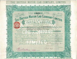 - Titre De 1910 - The British Motor Cab Company Limited - - Cars