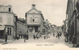 Liancourt * Rue Et Hôtel De Ville * Commerce TELLIER * Enfants Villageois - Liancourt