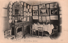 Gonneville (Seine Maritime) Hôtel Faubourg, L'Intérieur - Carte E.F. (Neurdein) Dos Simple Non Circulée - Hotels & Restaurants