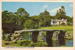 Clapper Bridge At Postbridge, Dartmoor, Devon. Unposted - Dartmoor