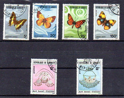 DJIBOUTI--1978--série N° 477 à 482  ( 6 Valeurs) Oblitérés. ( Papillons , Colliers Art Local....traces Charnières - Dschibuti (1977-...)