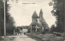 Froissy * Route Et église Du Village * Villageois - Froissy